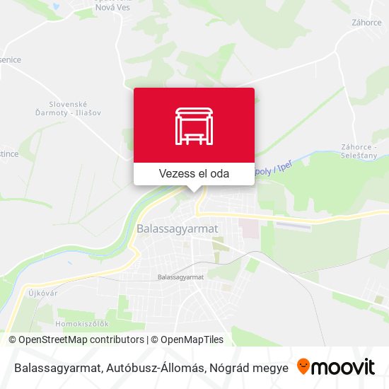 Balassagyarmat, Autóbusz-Állomás térkép