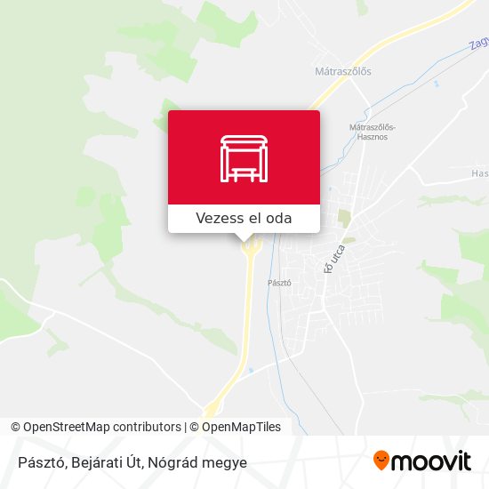 Pásztó, Bejárati Út térkép