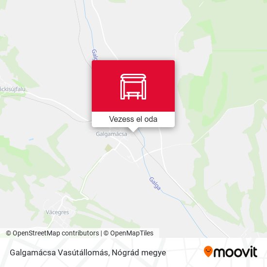 Galgamácsa Vasútállomás térkép