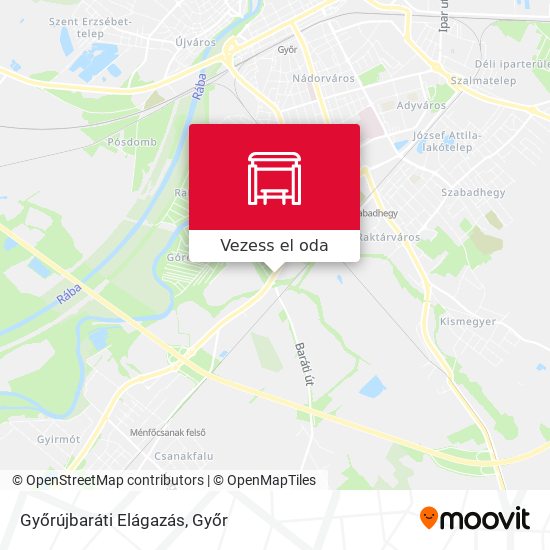 Győrújbaráti Elágazás térkép