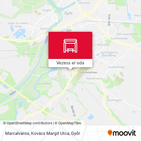Marcalváros, Kovács Margit Utca térkép