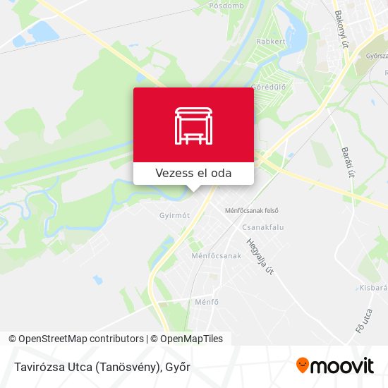 Tavirózsa Utca (Tanösvény) térkép
