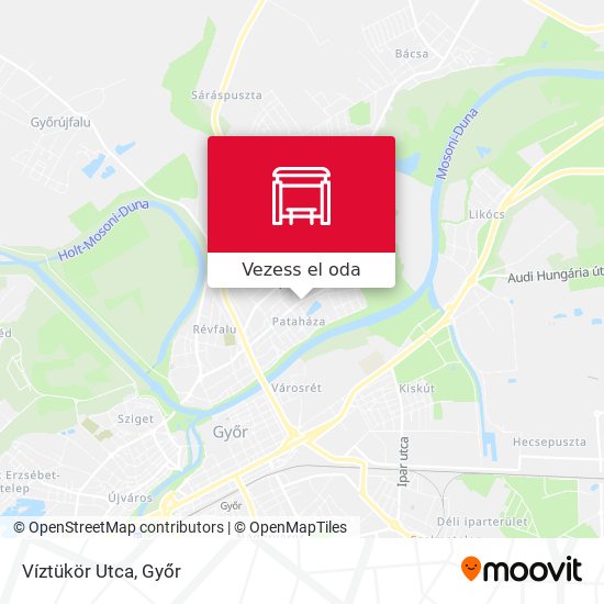 Víztükör Utca térkép