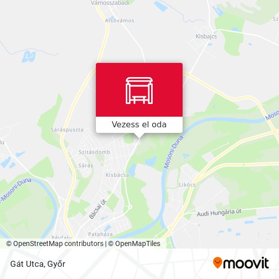 Gát Utca térkép