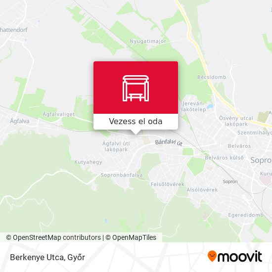 Berkenye Utca térkép