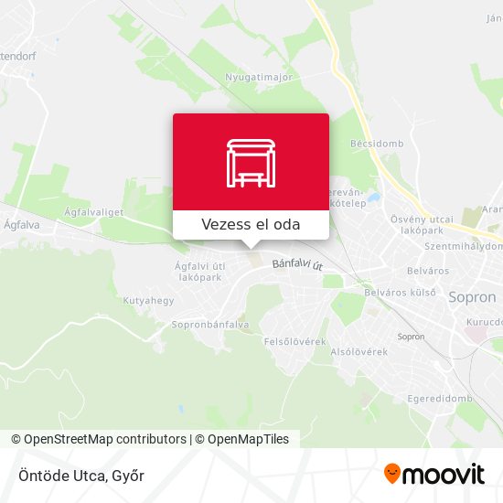 Öntöde Utca térkép