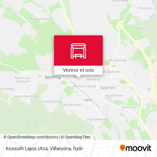 Kossuth Lajos Utca, Villanyóra térkép