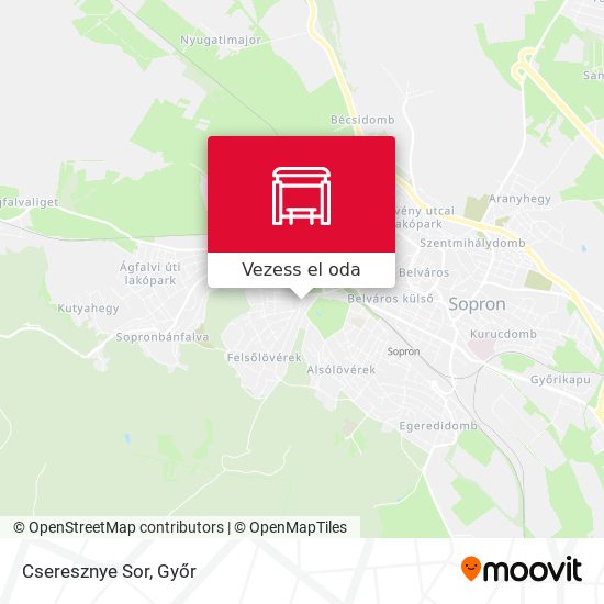 Cseresznye Sor térkép