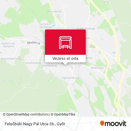 Felsőbüki Nagy Pál Utca 36. térkép