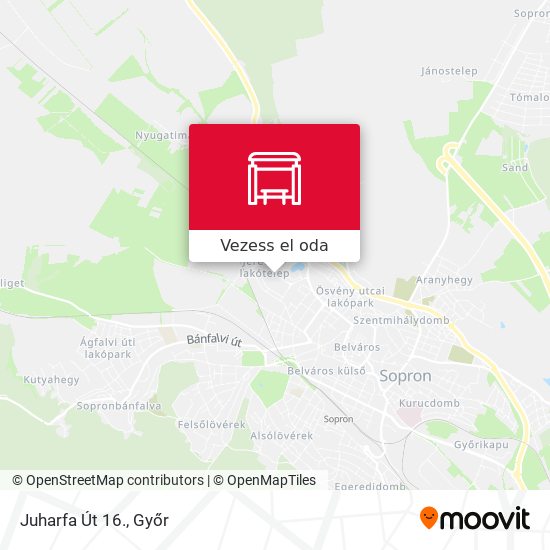 Juharfa Út 16. térkép