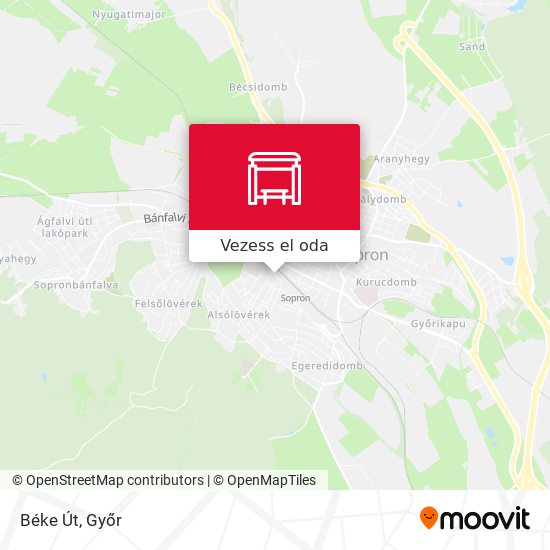 Béke Út térkép