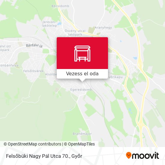 Felsőbüki Nagy Pál Utca 70. térkép
