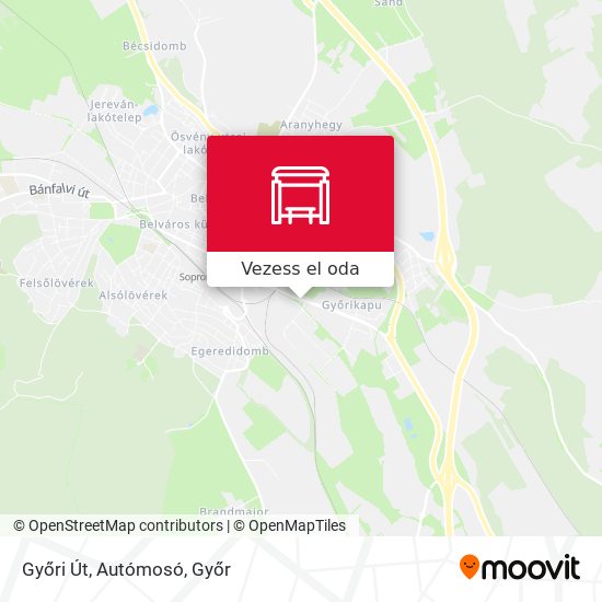 Győri Út, Autómosó térkép