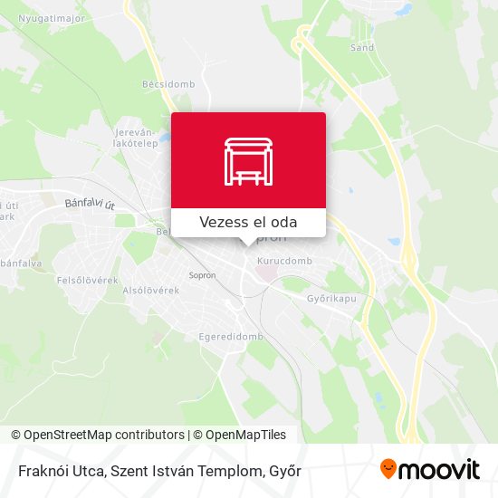 Fraknói Utca, Szent István Templom térkép