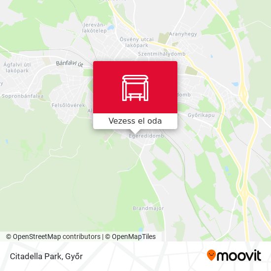 Citadella Park térkép