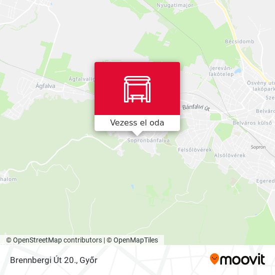 Brennbergi Út 20. térkép