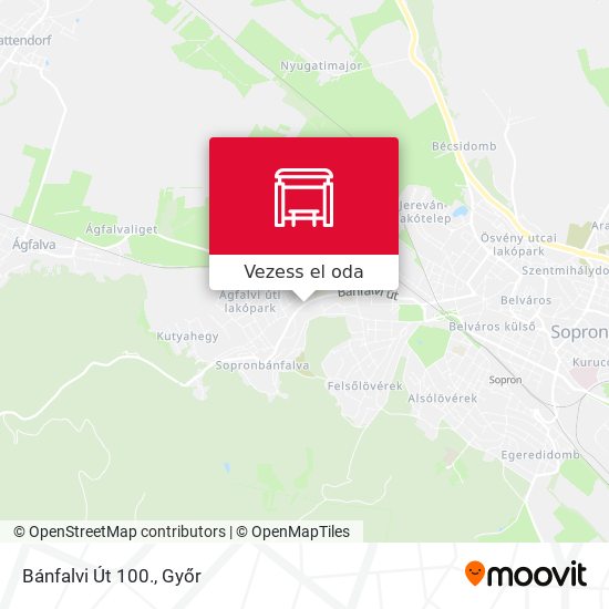 Bánfalvi Út 100. térkép