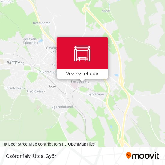 Csóronfalvi Utca térkép
