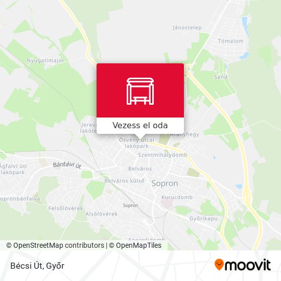 Bécsi Út térkép