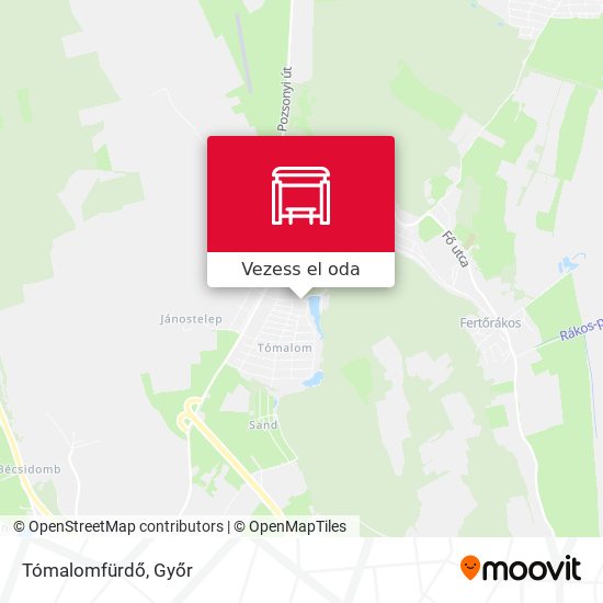 Tómalomfürdő térkép