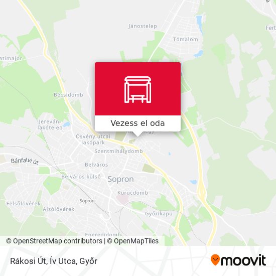Rákosi Út, Ív Utca térkép