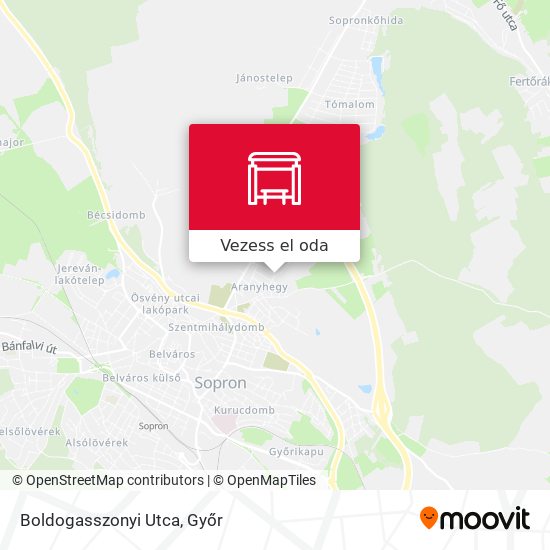 Boldogasszonyi Utca térkép