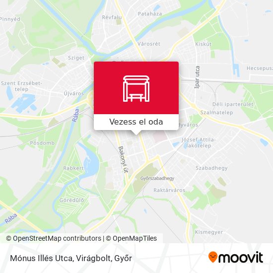 Mónus Illés Utca, Virágbolt térkép