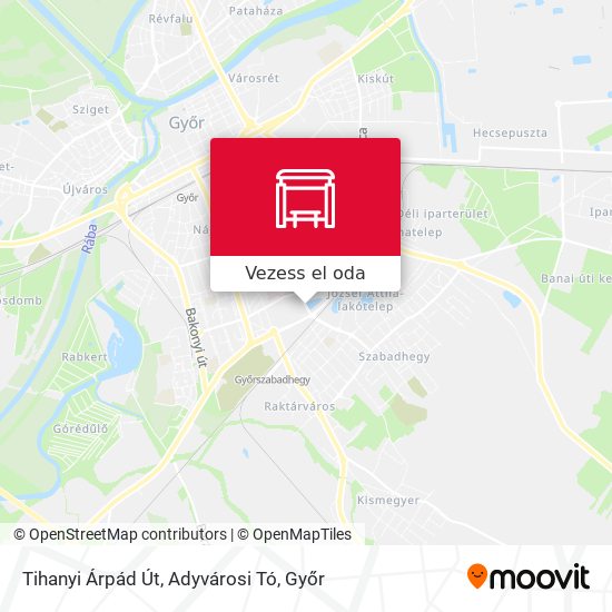Tihanyi Árpád Út, Adyvárosi Tó térkép
