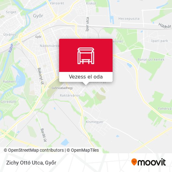 Zichy Ottó Utca térkép