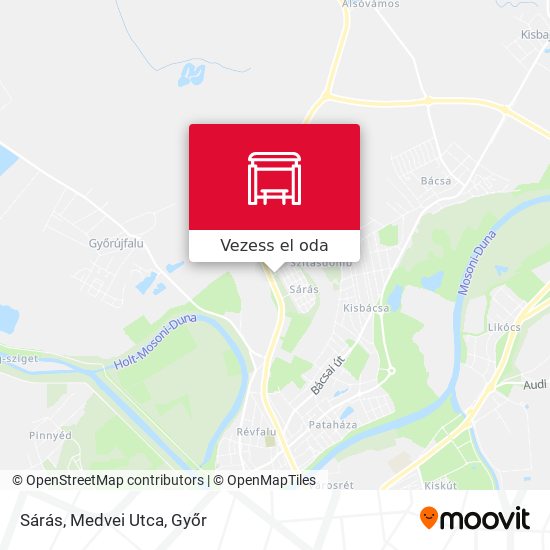 Sárás, Medvei Utca térkép