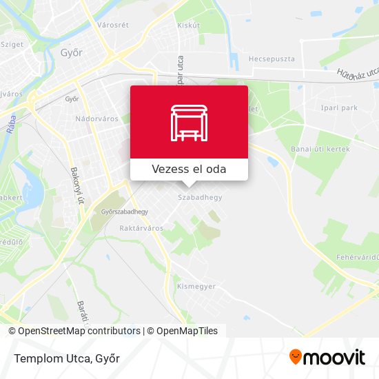 Templom Utca térkép