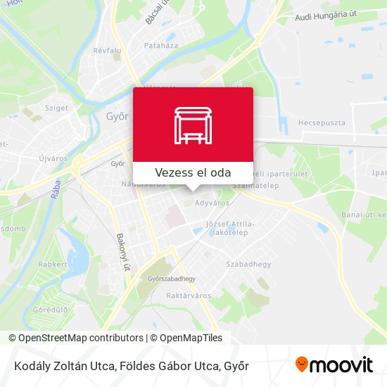 Kodály Zoltán Utca, Földes Gábor Utca térkép