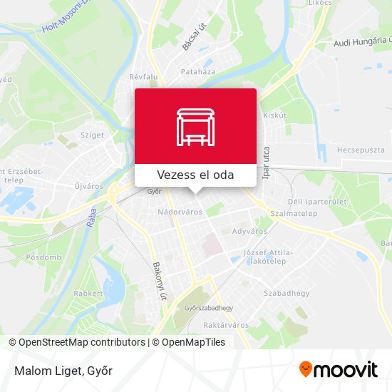 Malom Liget térkép