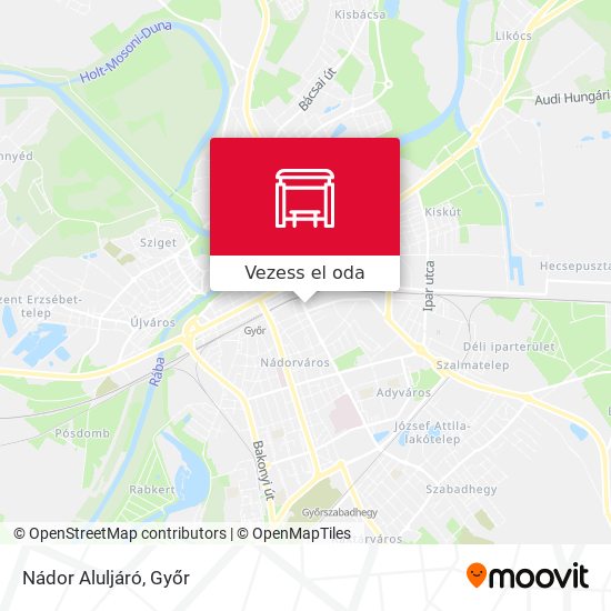 Nádor Aluljáró térkép