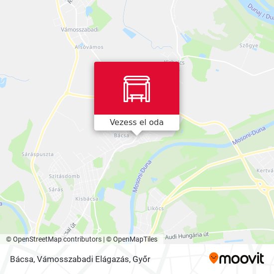 Bácsa, Vámosszabadi Elágazás térkép
