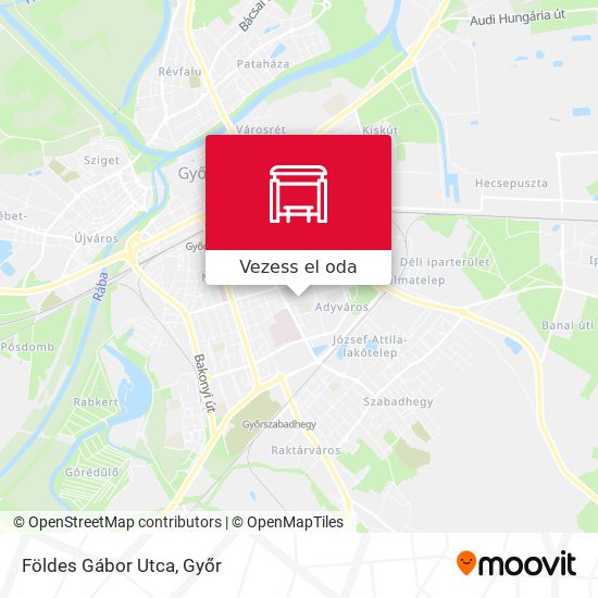 Földes Gábor Utca térkép