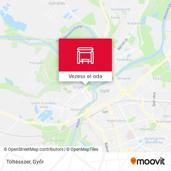 Töltésszer térkép
