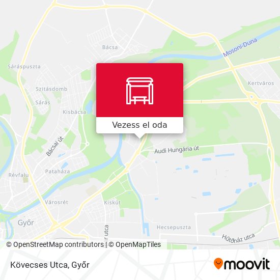 Kövecses Utca térkép