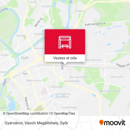 Gyárváros, Vasúti Megállóhely térkép