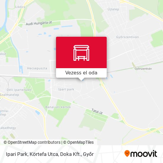 Ipari Park, Körtefa Utca, Doka Kft. térkép