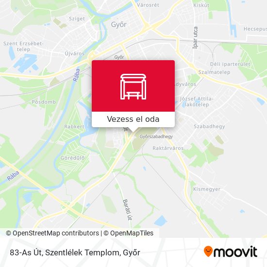 83-As Út, Szentlélek Templom térkép