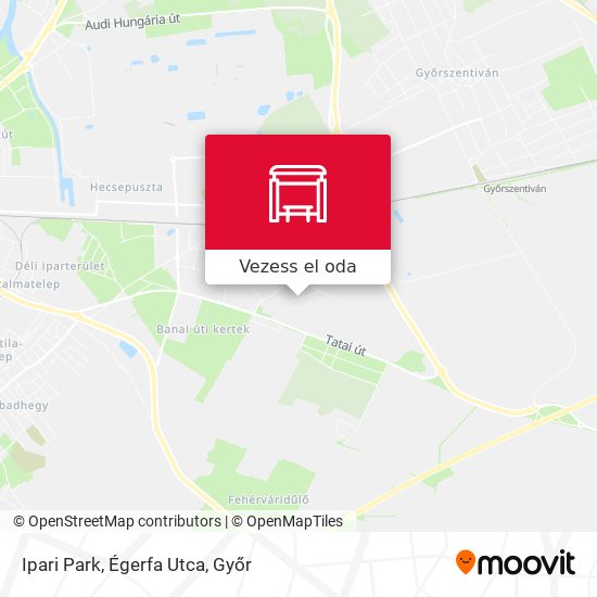 Ipari Park, Égerfa Utca térkép