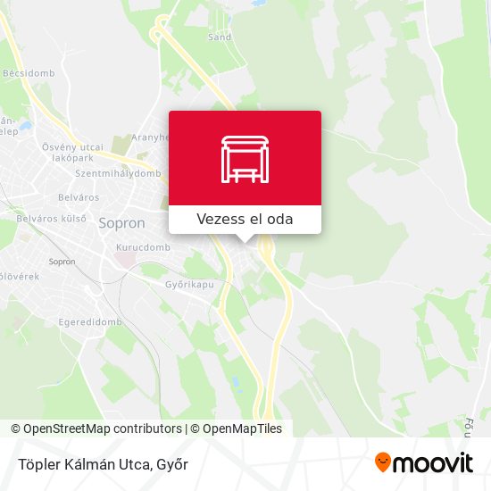 Töpler Kálmán Utca térkép