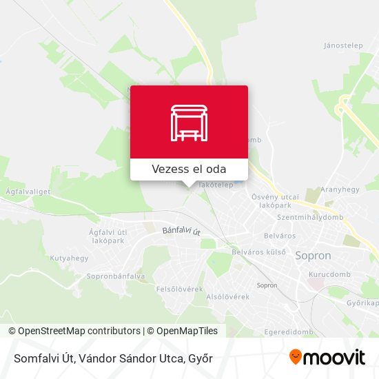 Somfalvi Út, Vándor Sándor Utca térkép