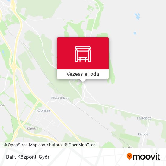 Balf, Központ térkép