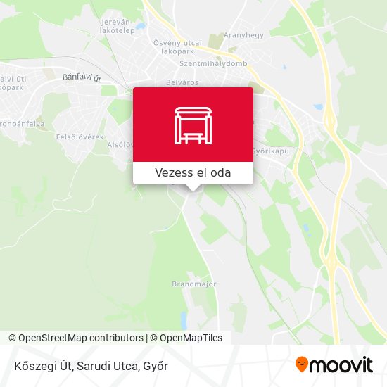 Kőszegi Út, Sarudi Utca térkép