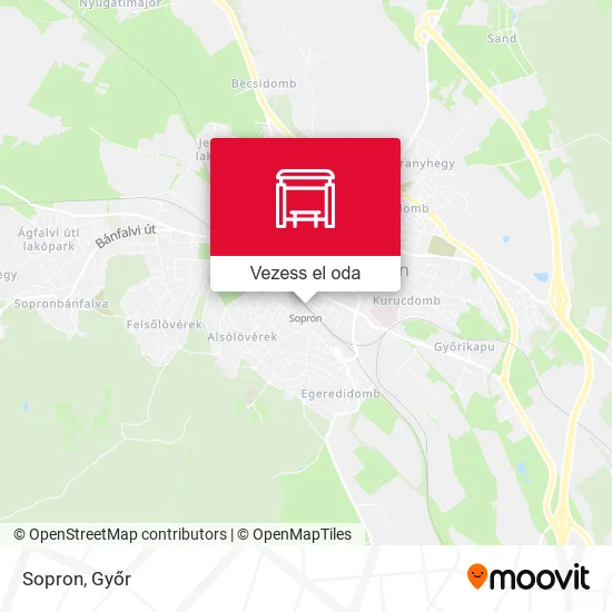 Sopron térkép