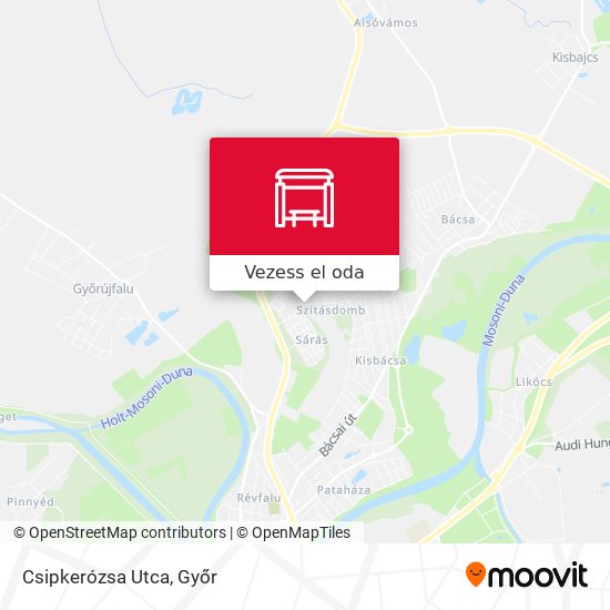 Csipkerózsa Utca térkép