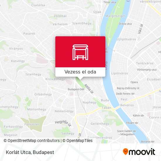 Korlát Utca térkép