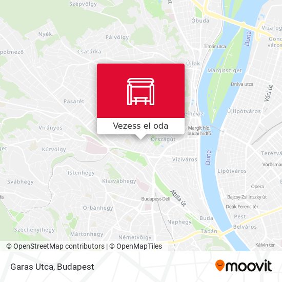 Garas Utca térkép